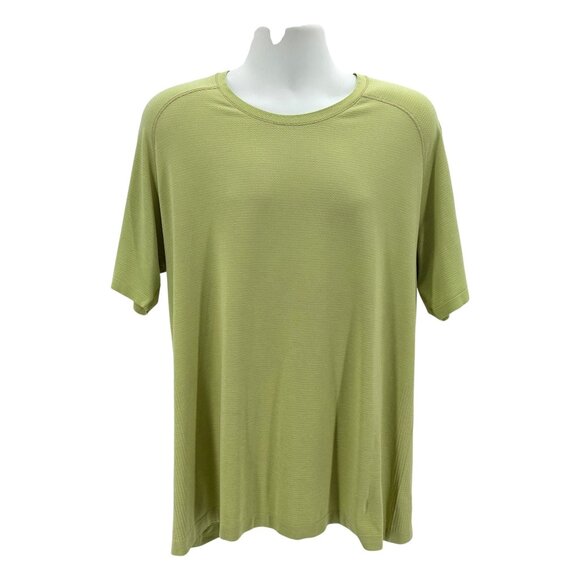 Lululemon Mens XXL Shirt Nemi/Dwgn Lime Green Metal Vent Tech SS 2.0 Top - Picture 1 of 6